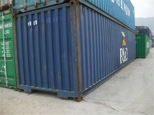 China Blau benutzter Metallversandverpackungs-internationale Standard-trockener Fracht-Behälter fournisseur