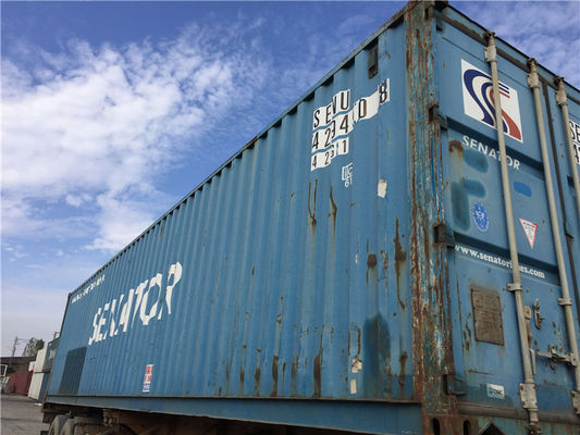 China Metall benutzte Ozean-Container für Verkauf, 20 Fuß-Seebehälter fournisseur