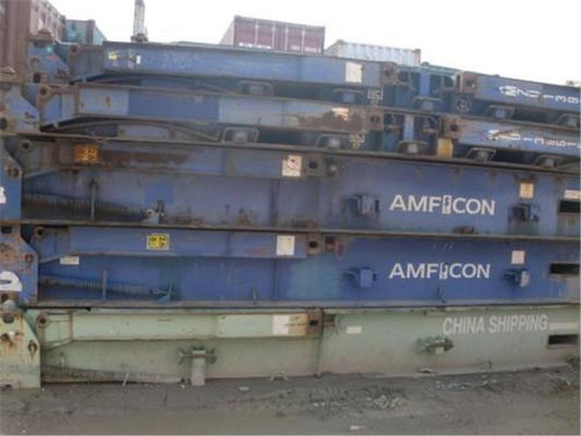 China Internationale Standards benutzten flachen trockenen Fracht-Stahlbehälter der Gestell-Behälter-20gp fournisseur